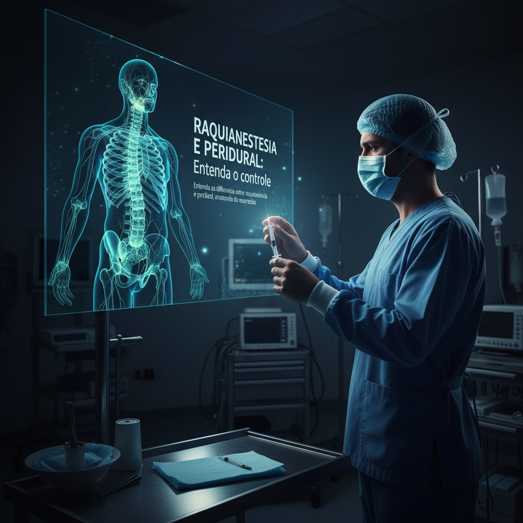 Raquianestesia e Peridural: Entenda o controle do NeuroEixo para as Anestesia&nbsp;